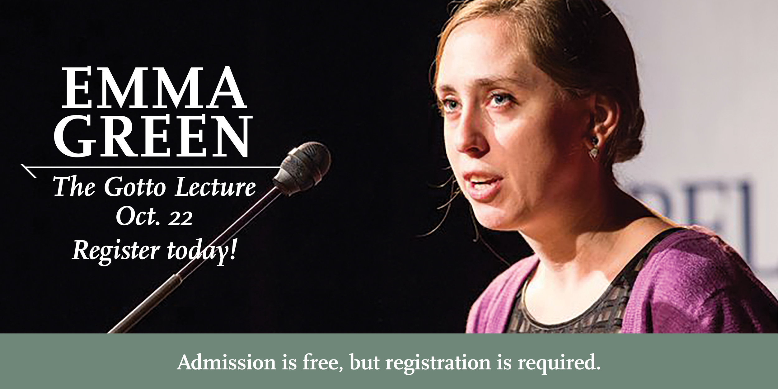 Emma Green – 2020 Gotto lecturer